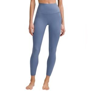 Lululemon aligh high rise pants leggings 25 inches gym workout yoga haze blue